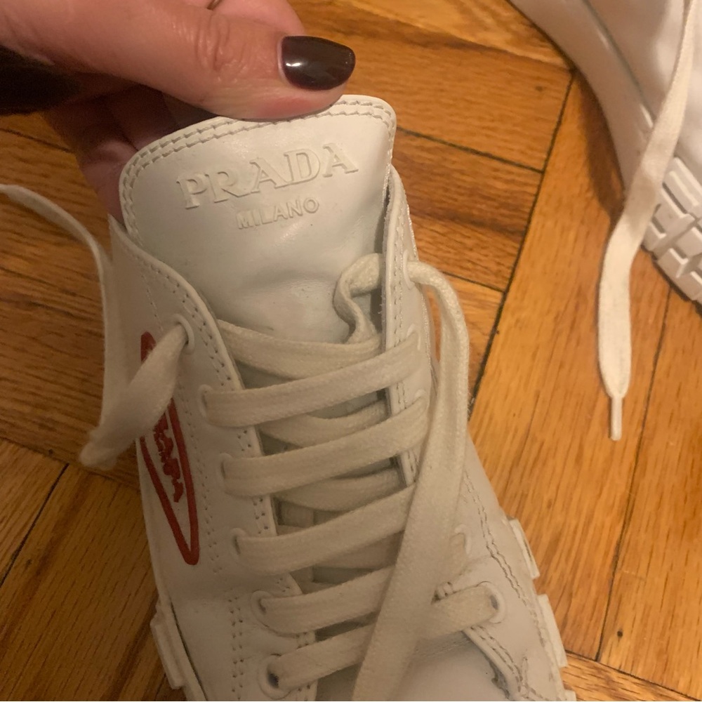 Prada Leather Wheel Sneakers - Picture 7 of 11